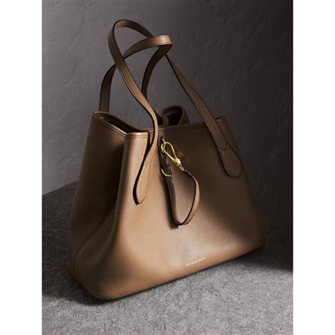 burberry grainy leather tote bag|burberry packable tote bag.